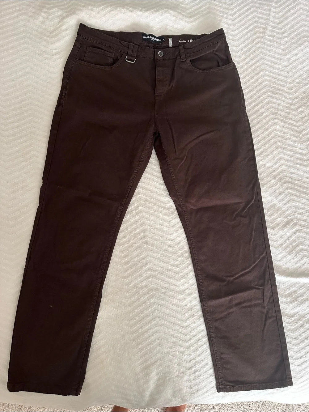 KARL LAGERFELD PARIS - Men's Casual Regular-Fit Pants 36x32 Brown